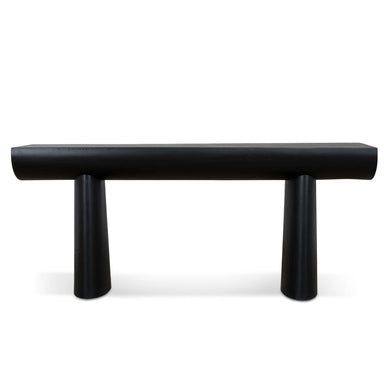 Showcasing Tarero 1.8m Elm Console Table - Full Black DT10901-NI Console Table by Calibre Furniturs