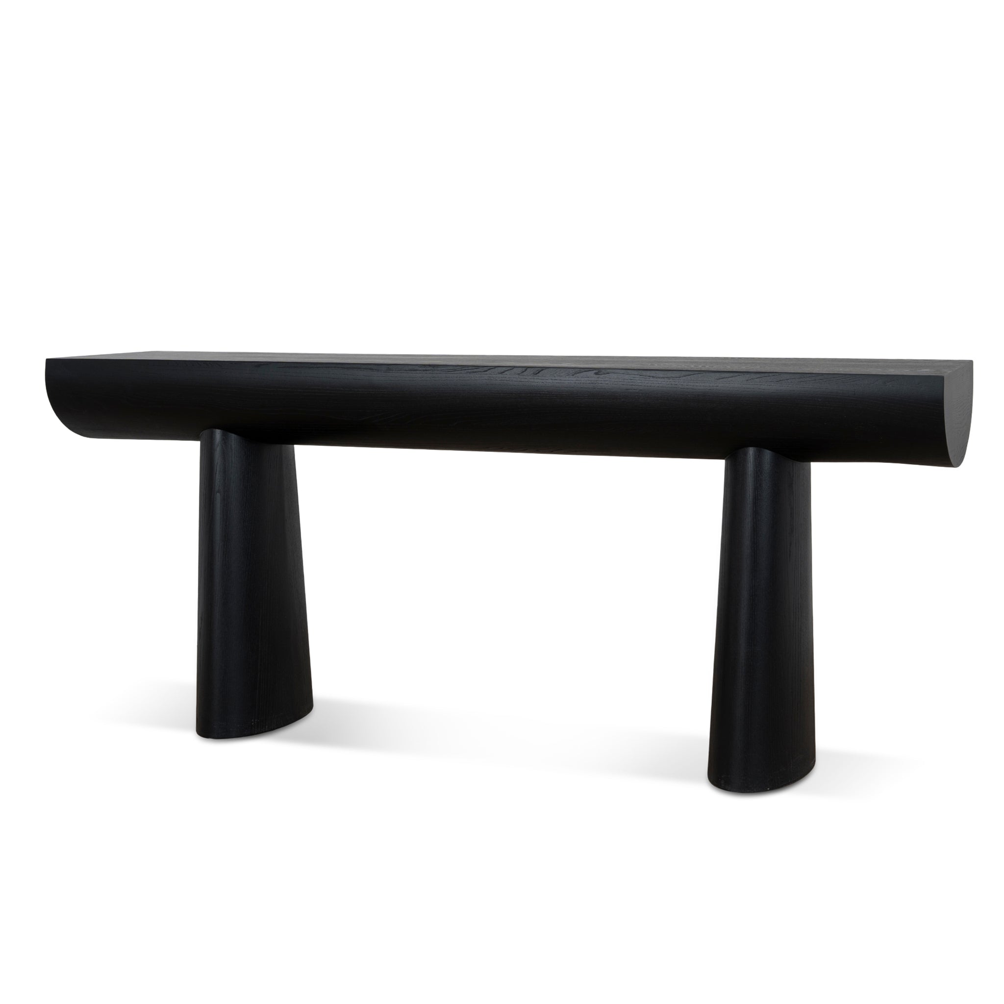1.8m Elm Console Table - Full Black
