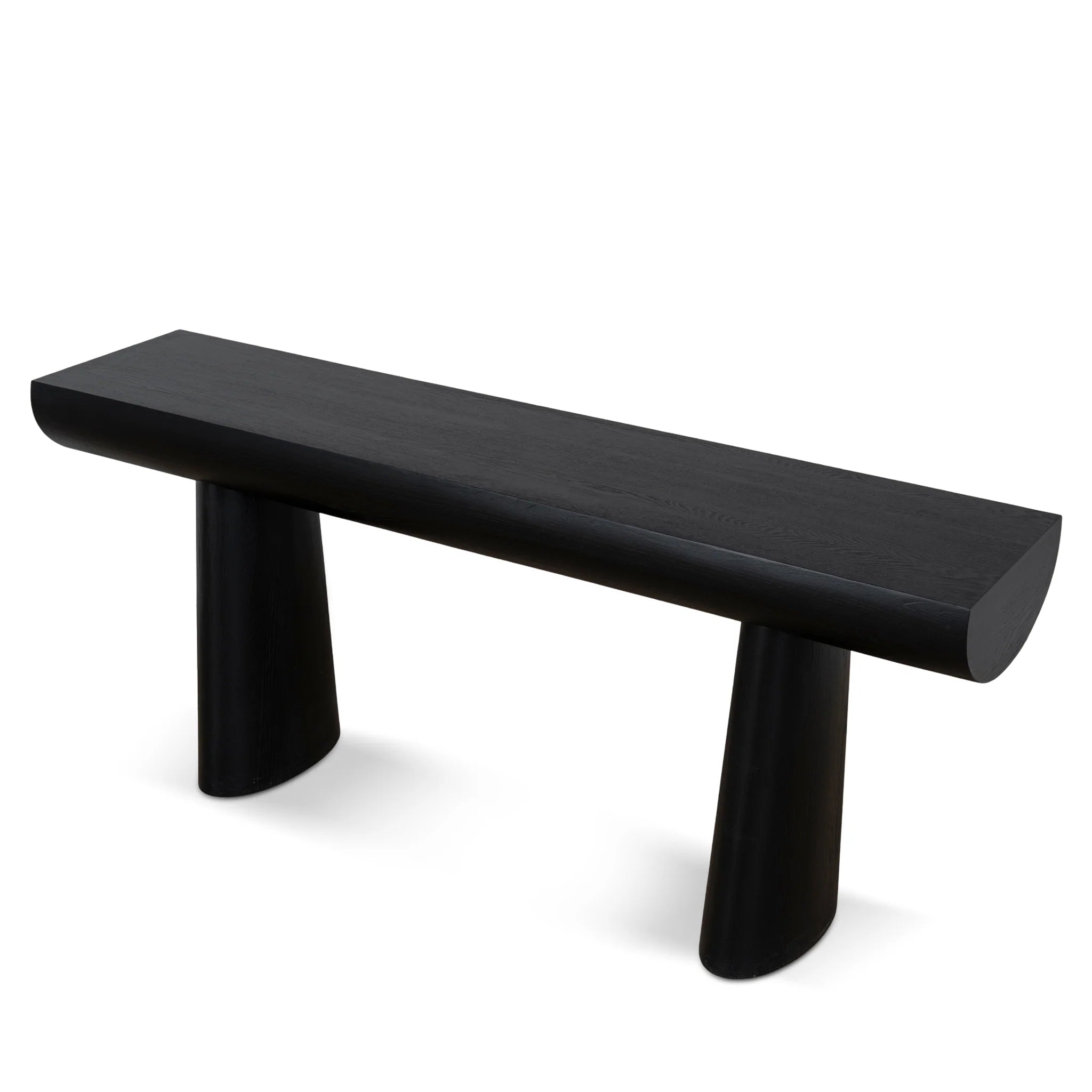 Showcasing Tarero 1.8m Elm Console Table - Full Black DT10901-NI Console Table by Calibre Furniturs