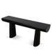 Showcasing Tarero 1.8m Elm Console Table - Full Black DT10901-NI Console Table by Calibre Furniturs