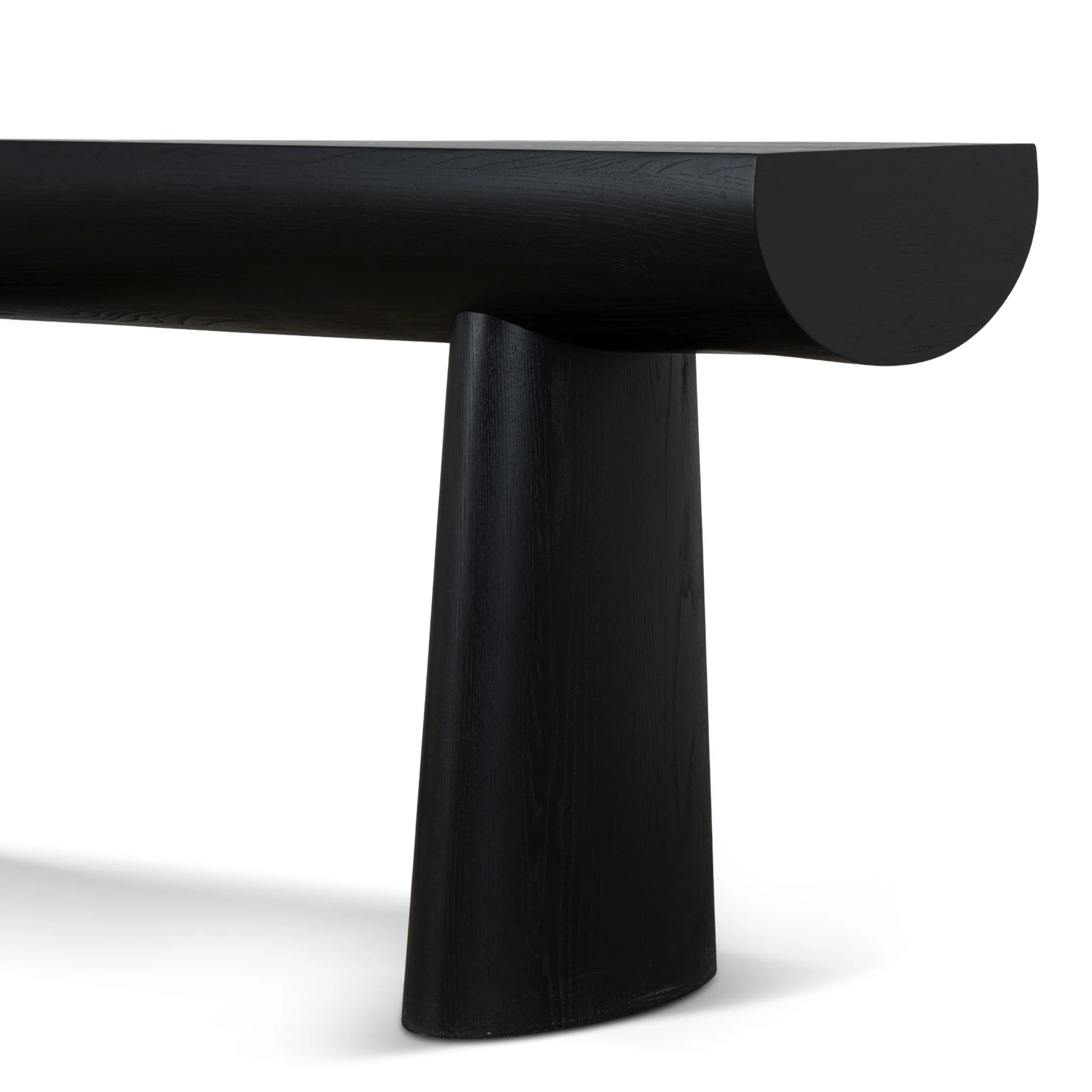 Tarero 1.8m Elm Console Table - Full Black
