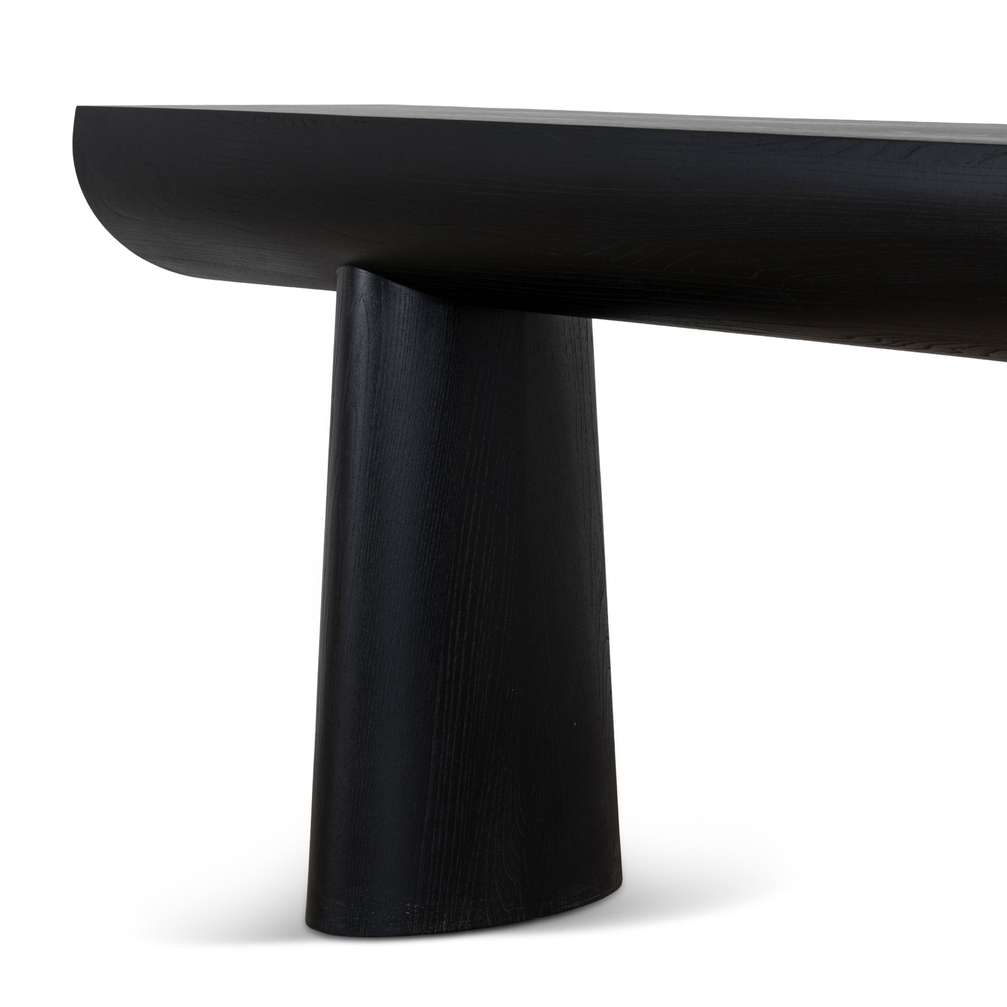 CDT10901-NI 1.8m Elm Console Table - Full Black