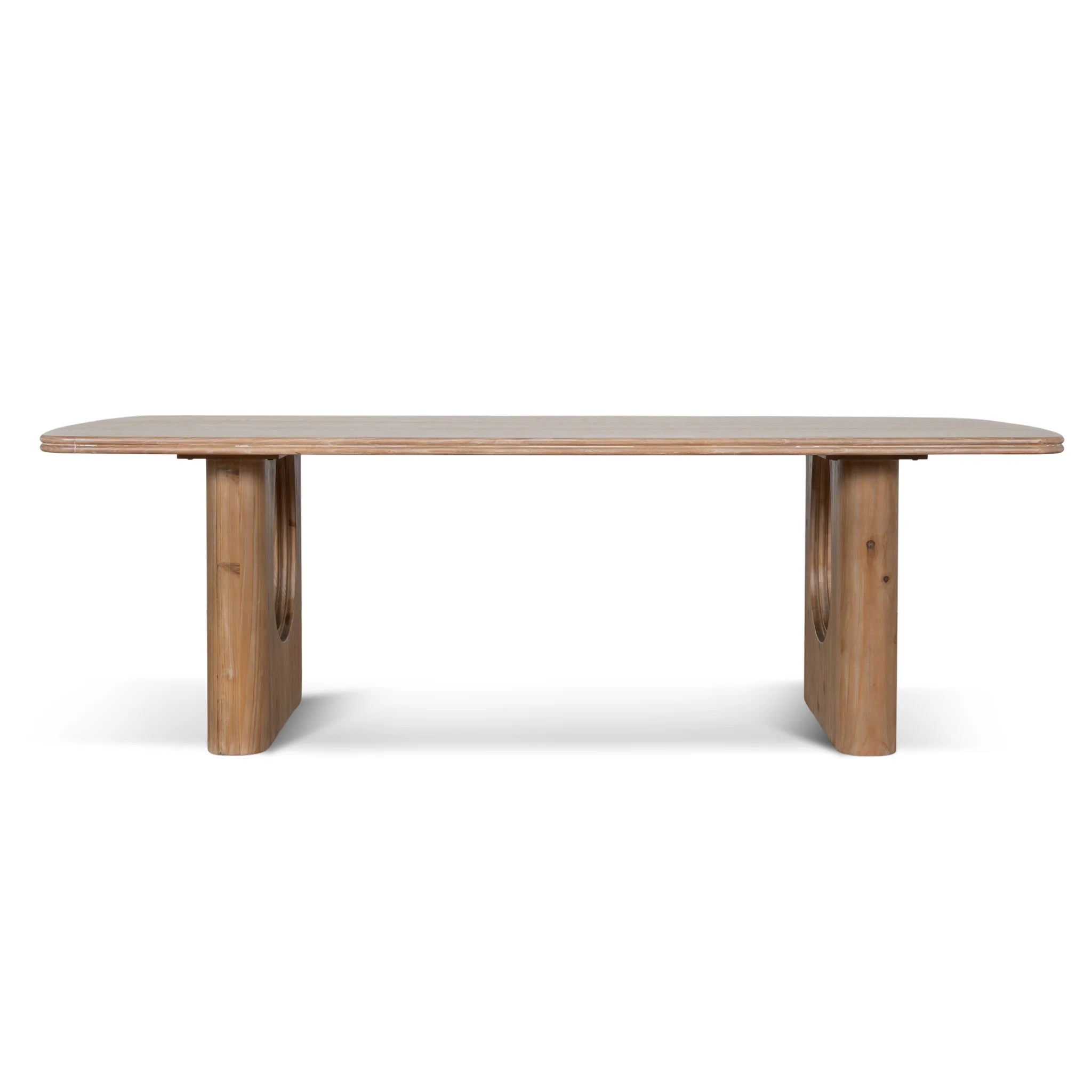Showcasing Lilomila 2.4m Elm Dining Table - Natural DT10903-NI Dining Table by Calibre Furniturs