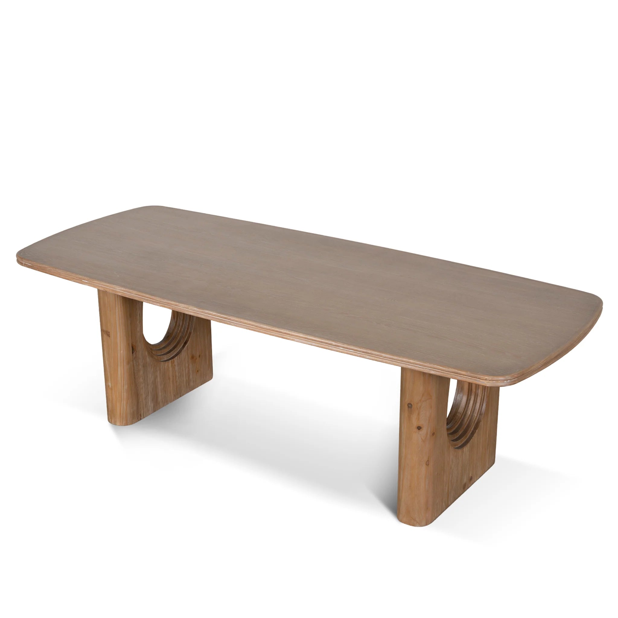 Lilomila 2.4m Elm Dining Table - Natural