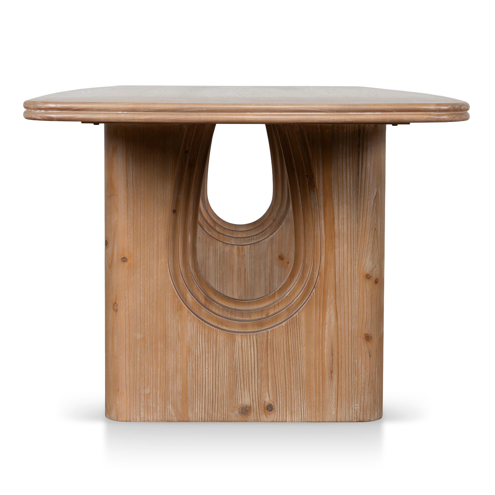 2.4m Elm Dining Table - Natural - Auralin