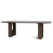 2.4m Elm Dining Table - Walnut