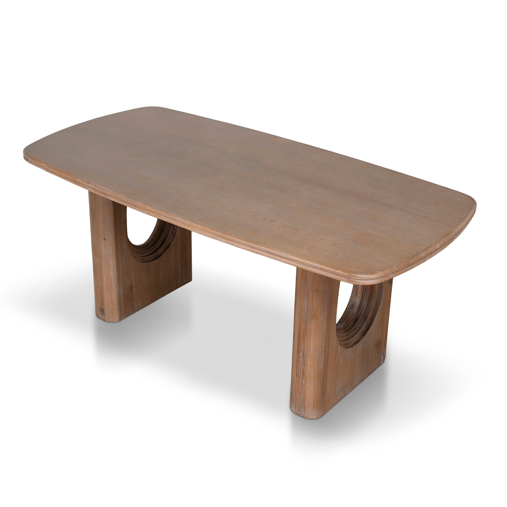 1.8m Elm Dining Table - Natural