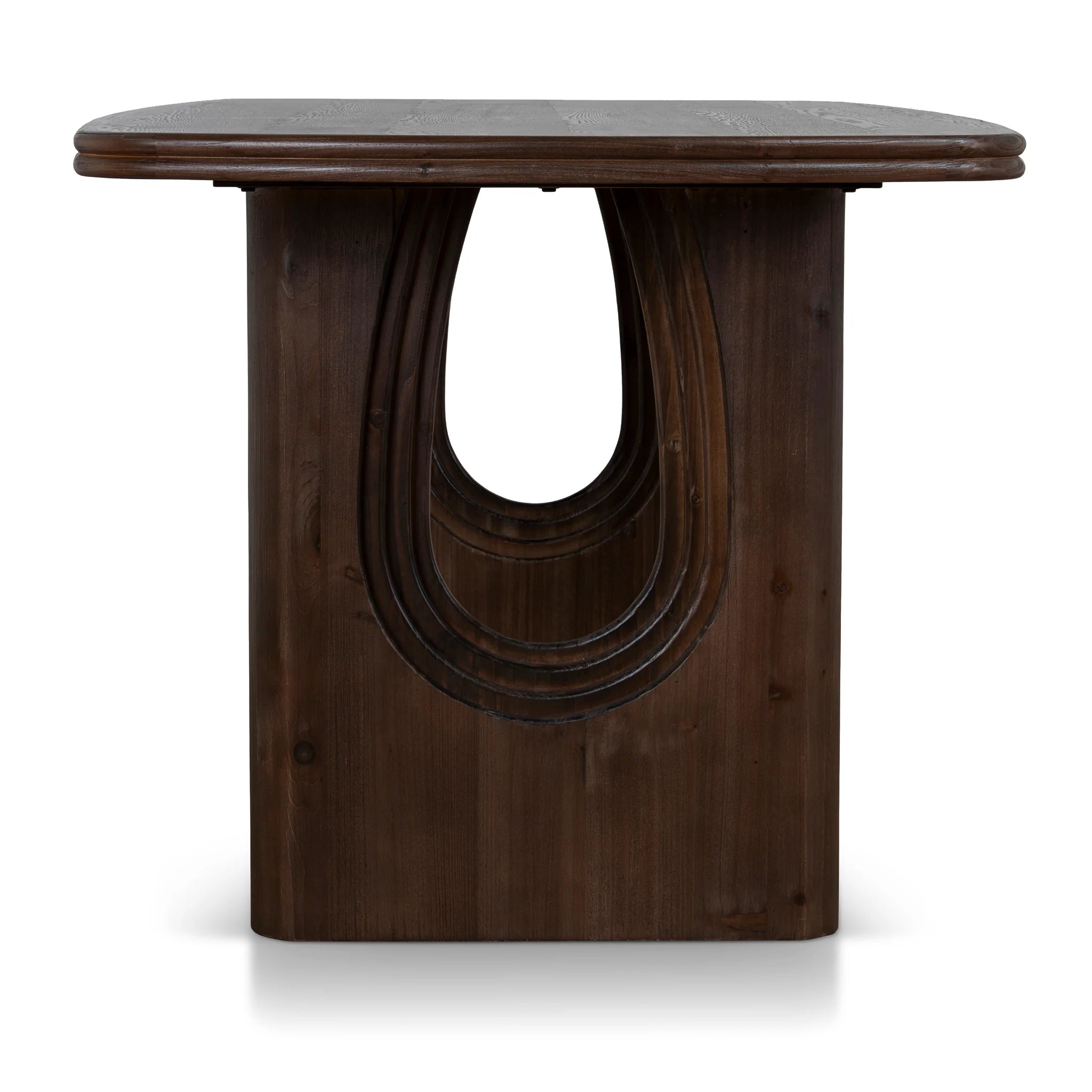 Showcasing Latalora 1.8m Elm Dining Table - Walnut DT10906-NI Dining Table by Calibre Furniturs