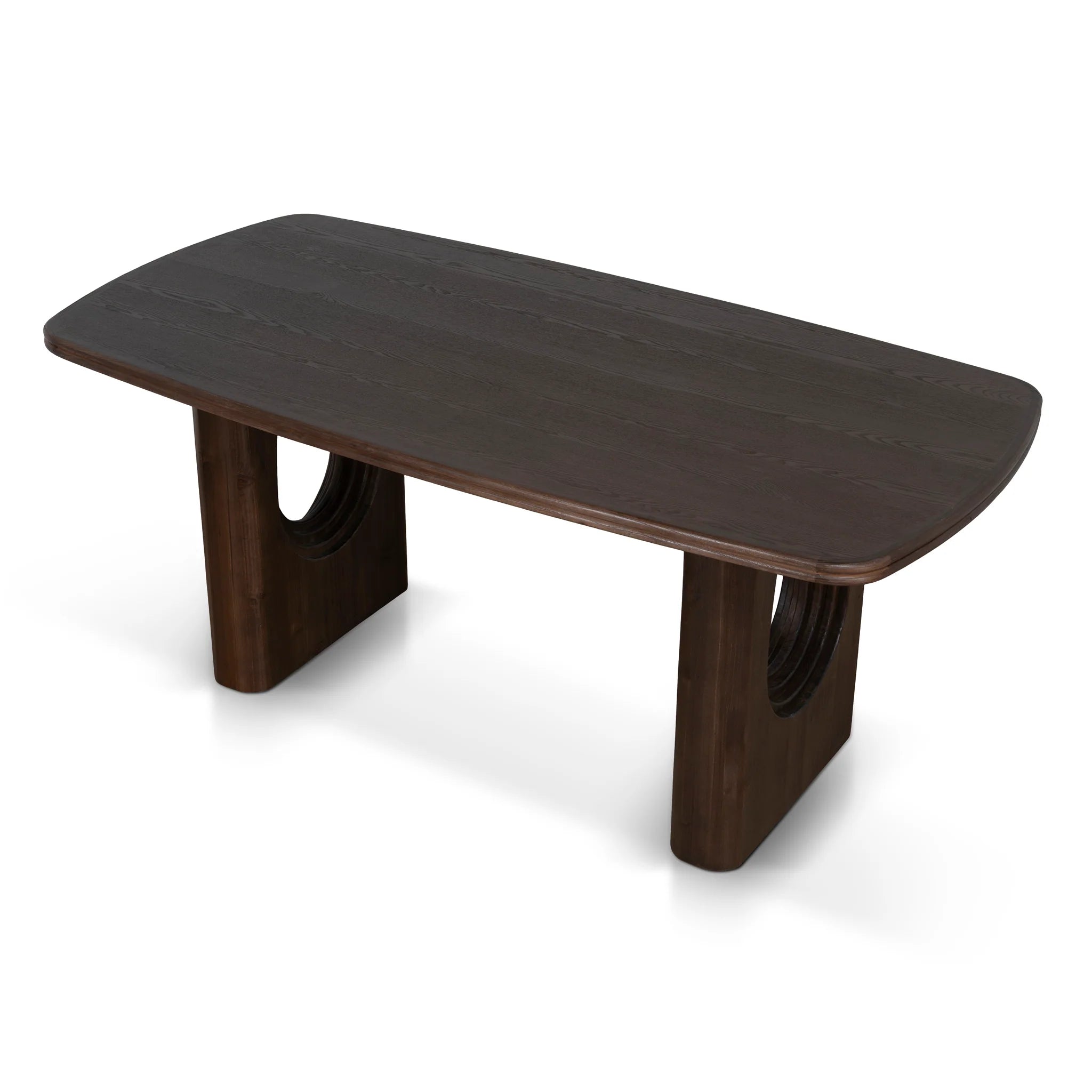 Latalora 1.8m Elm Dining Table - Walnut