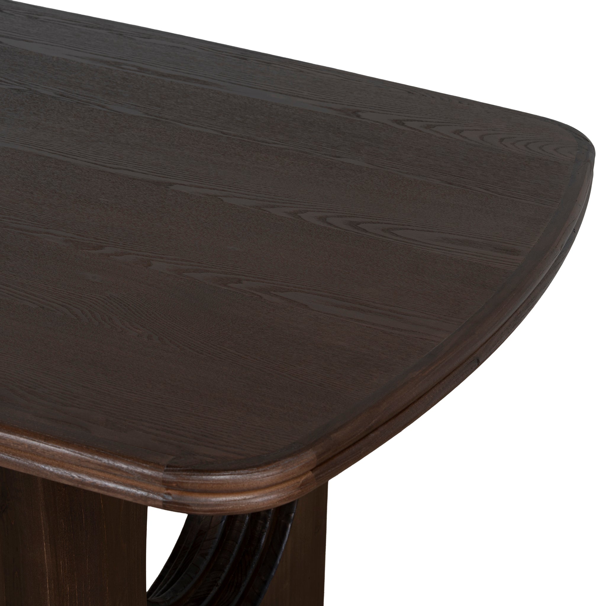 1.8m Elm Dining Table - Walnut