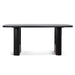 Showcasing Dogutala 1.8m Elm Dining Table - Full Black DT10907-NI Dining Table by Calibre Furniturs