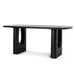 Showcasing Dogutala 1.8m Elm Dining Table - Full Black DT10907-NI Dining Table by Calibre Furniturs