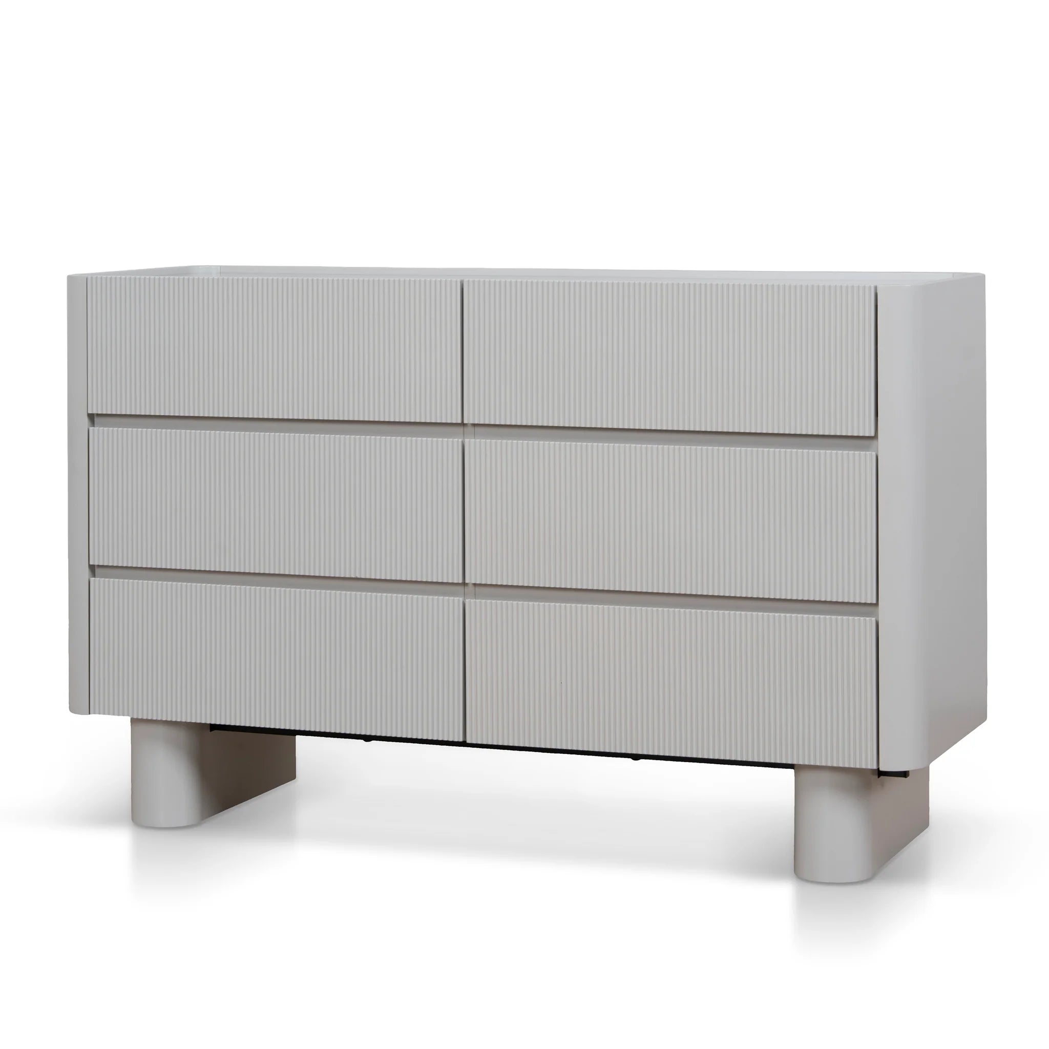 Showcasing Barivera 1.2m Chest of Drawer - Warm Grey DT10963-IG Chest by Calibre Furniturs
