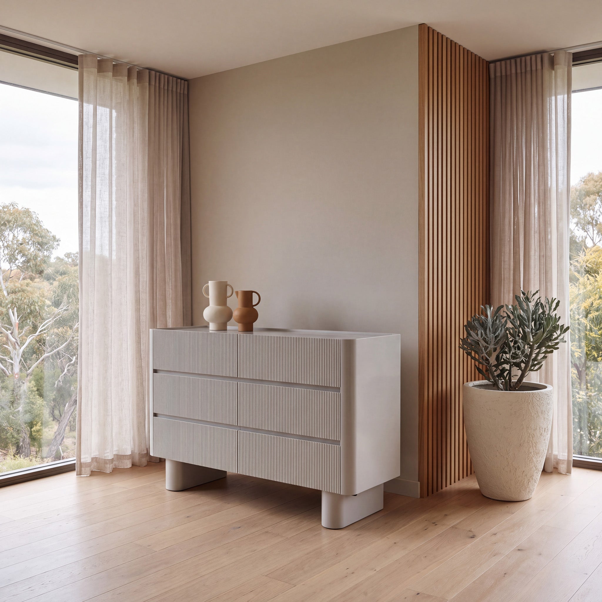 1.2m Chest of Drawer - Warm Grey - image 2