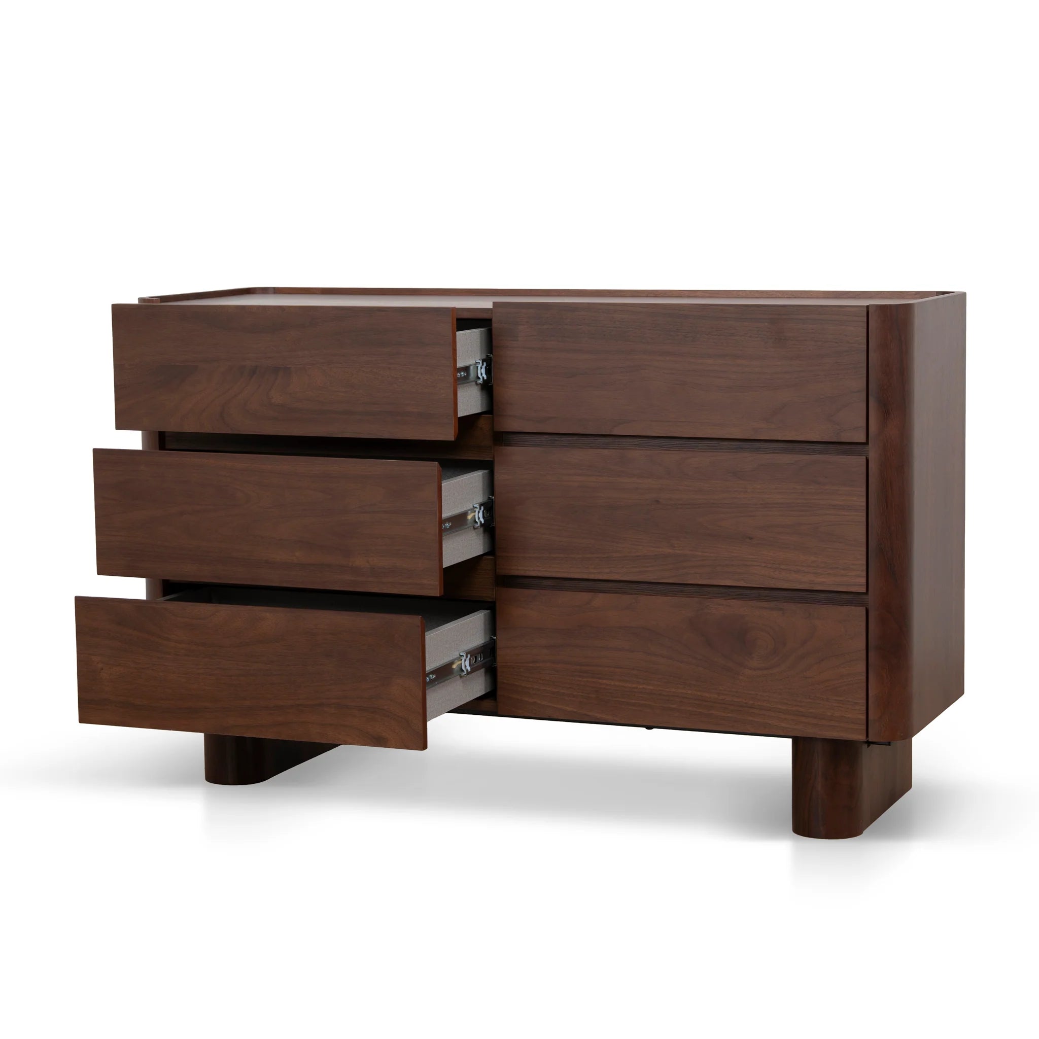 Showcasing Pobenilo 1.2m Chest of Drawer - Walnut DT10964-IG Chest by Calibre Furniturs