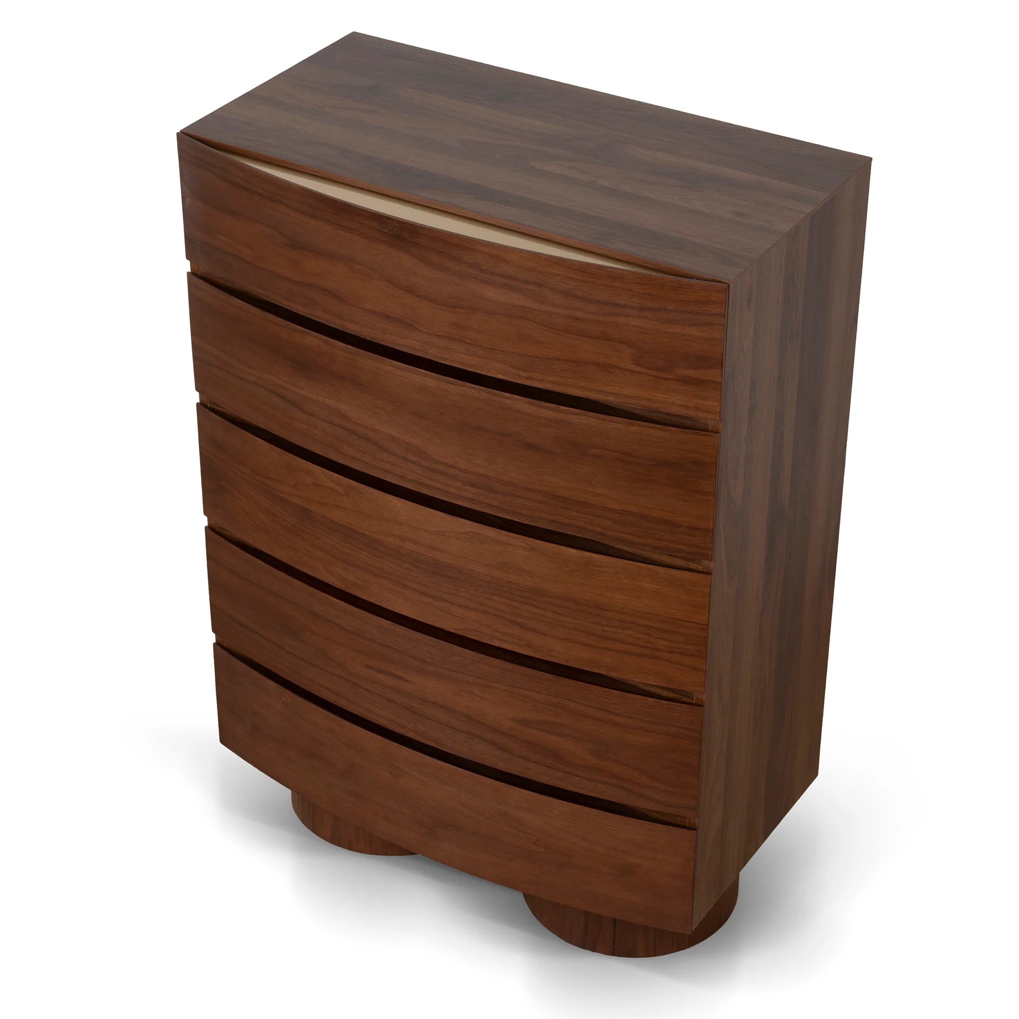Padora Tallboy Drawer Chest - Walnut