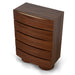 80cm Tallboy Drawer Chest - Walnut - image 6