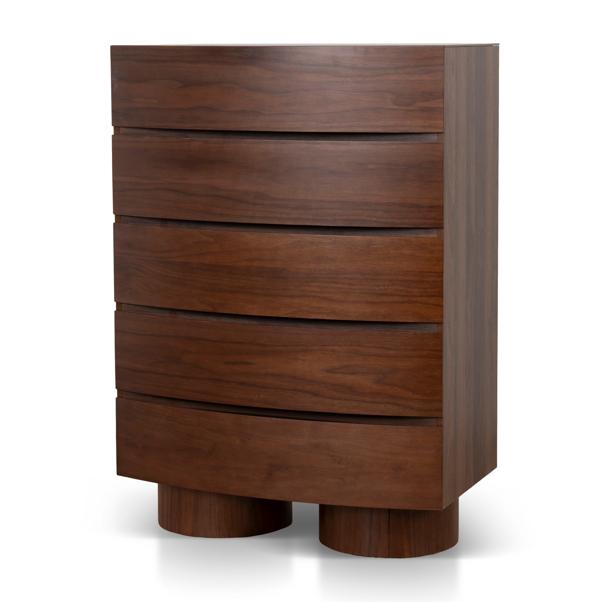 CDT10966-IG 80cm Tallboy Drawer Chest - Walnut
