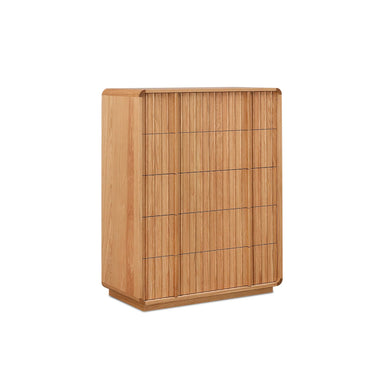 Showcasing Rosora Tallboy Drawer Chest - Natural DT10990-MA Chest by Calibre Furniturs