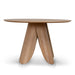 Showcasing Disora Round Dining Table - Natural DT12025-SD Dining Table by Calibre Furniturs