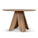 Showcasing Disora Round Dining Table - Natural DT12025-SD Dining Table by Calibre Furniturs