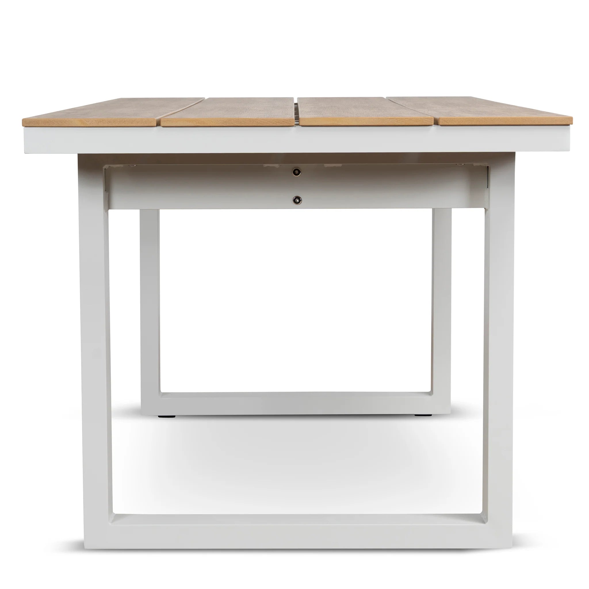 Showcasing Becora 1.6m Sand White Outdoor Dining Table - Natural DT12051-ID Dining Table by Calibre Furniturs