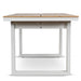 Showcasing Becora 1.6m Sand White Outdoor Dining Table - Natural DT12051-ID Dining Table by Calibre Furniturs