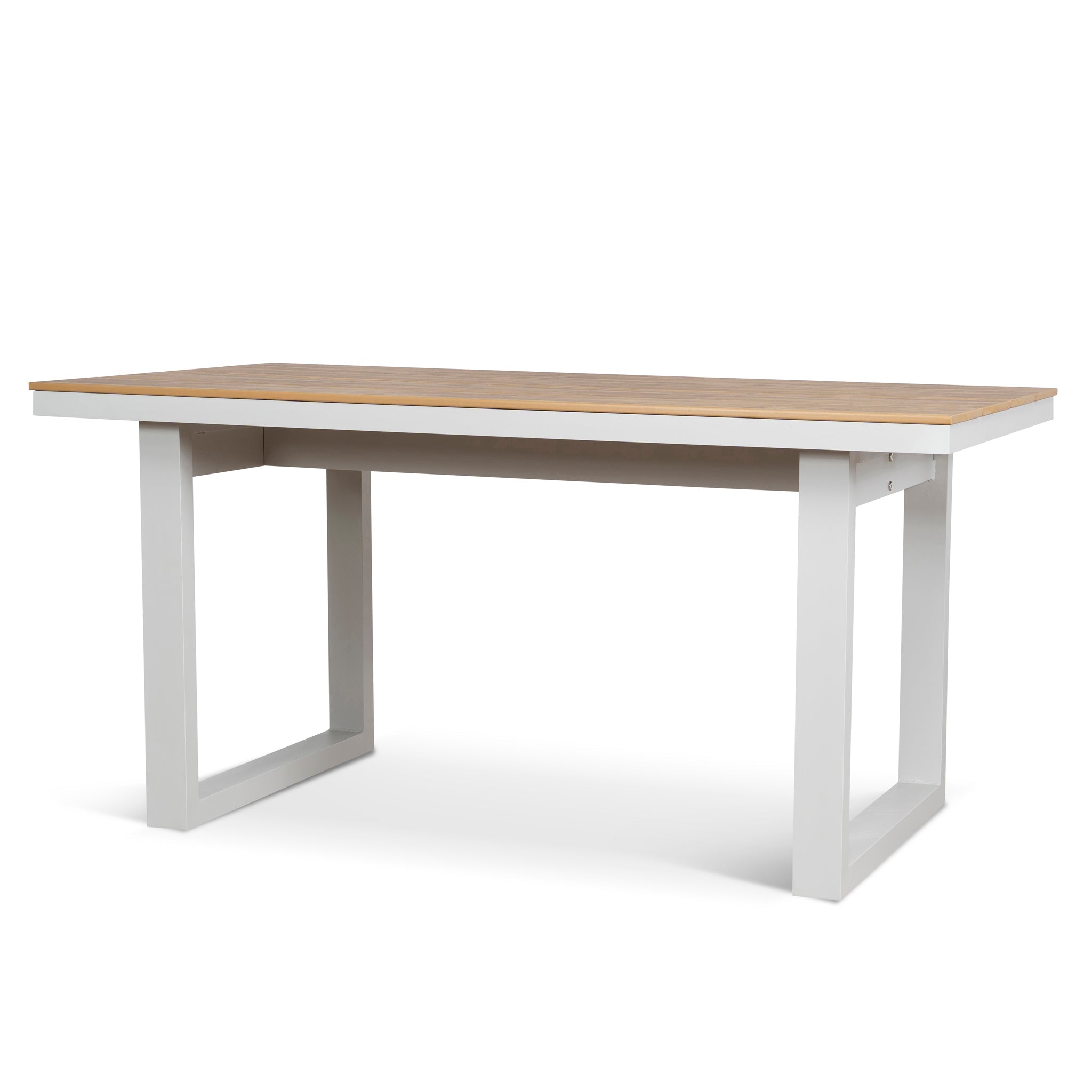 1.6m Sand White Outdoor Dining Table - Natural