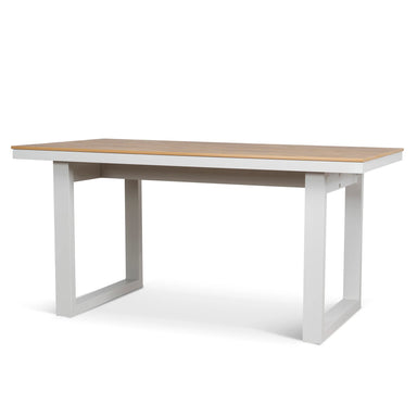 Showcasing Becora 1.6m Sand White Outdoor Dining Table - Natural DT12051-ID Dining Table by Calibre Furniturs