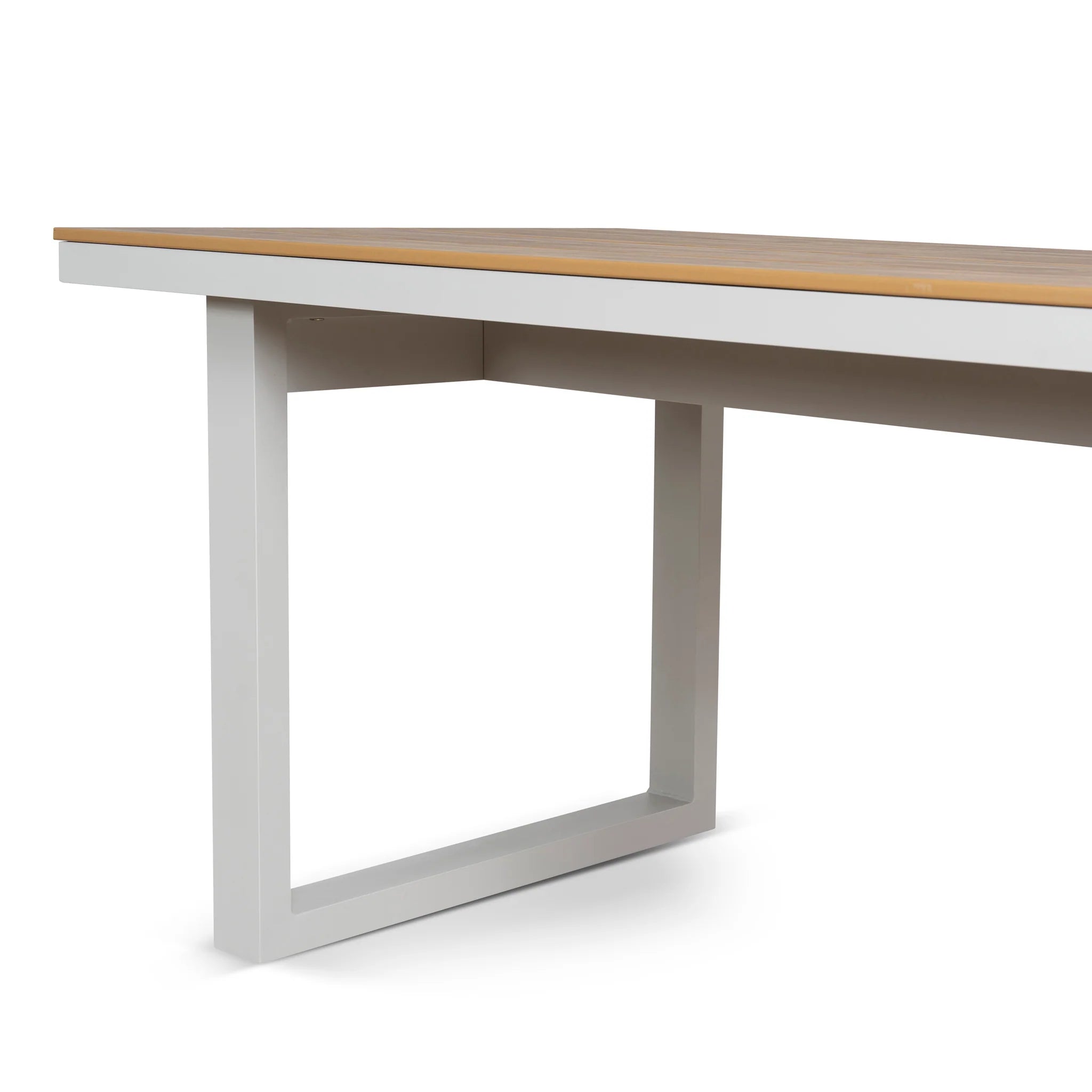 Becora 1.6m Sand White Outdoor Dining Table - Natural