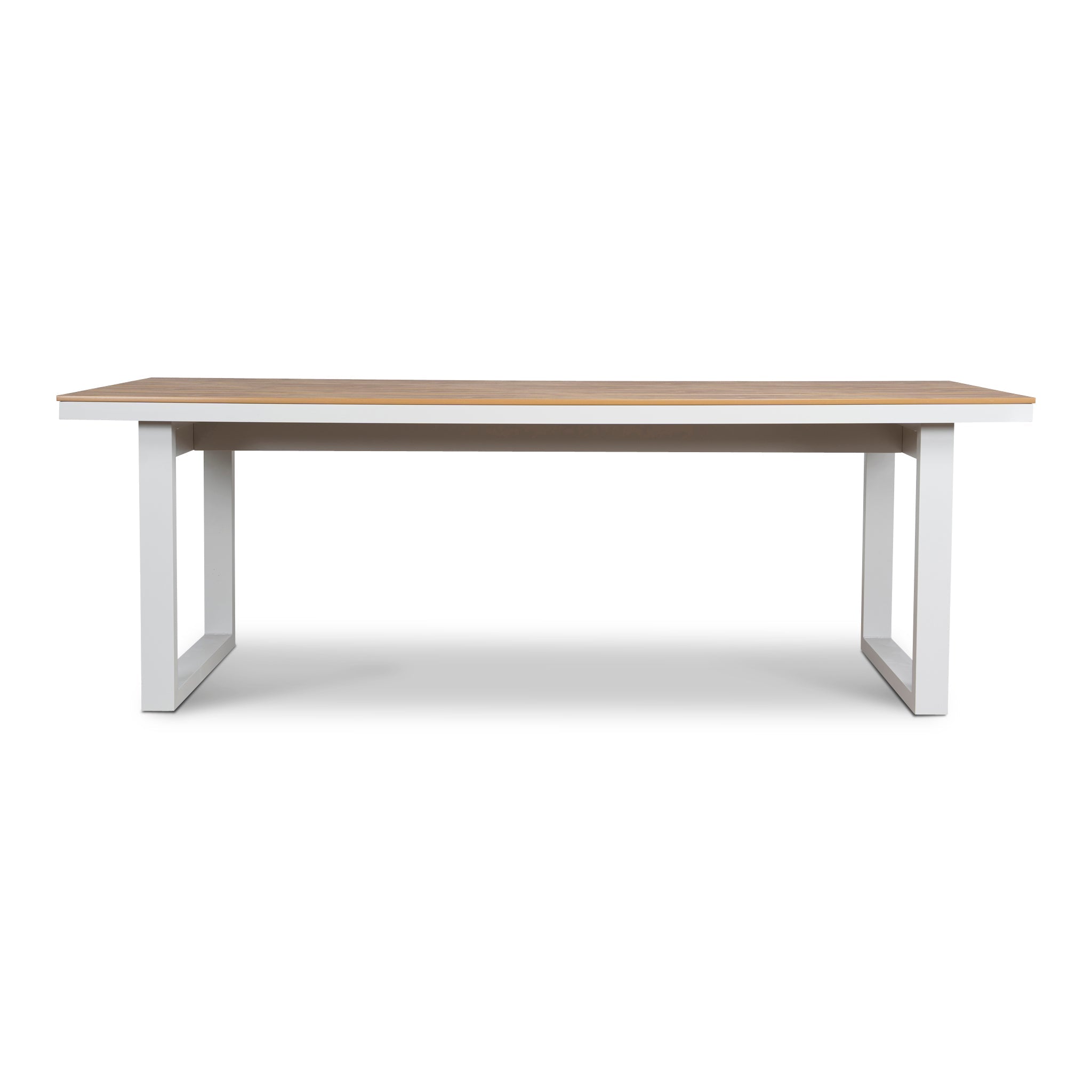 CDT12052-ID 2.3m Sand White Outdoor Dining Table - Natural