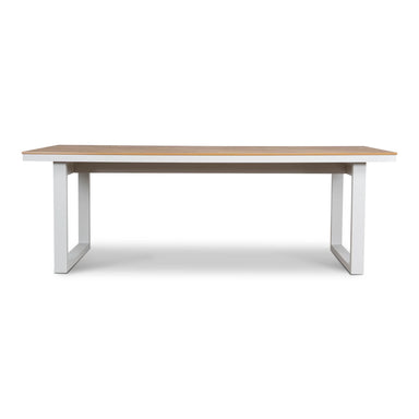 Showcasing Savera 2.3m Sand White Outdoor Dining Table - Natural DT12052-ID Dining Table by Calibre Furniturs