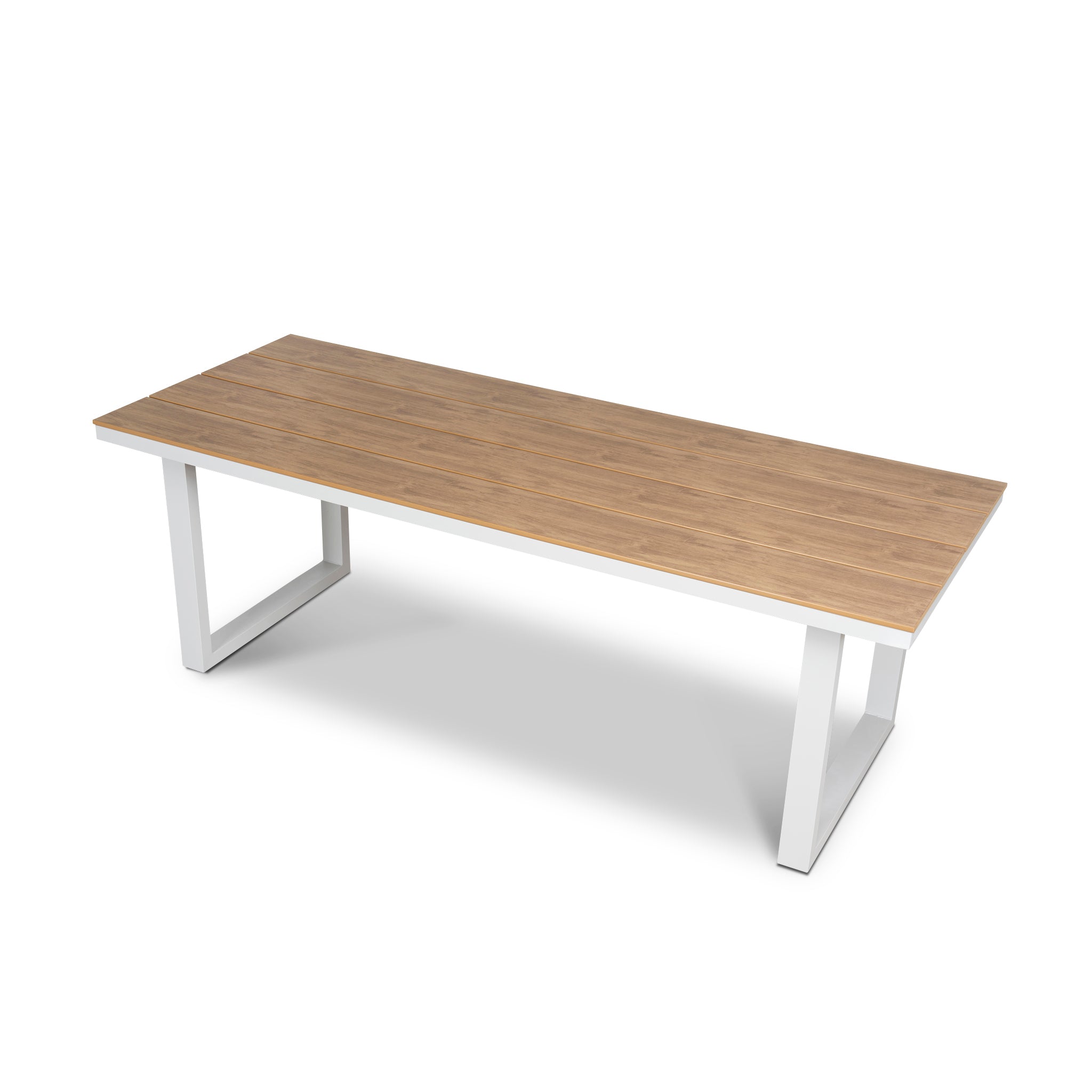 2.3m Sand White Outdoor Dining Table - Natural - Monderra