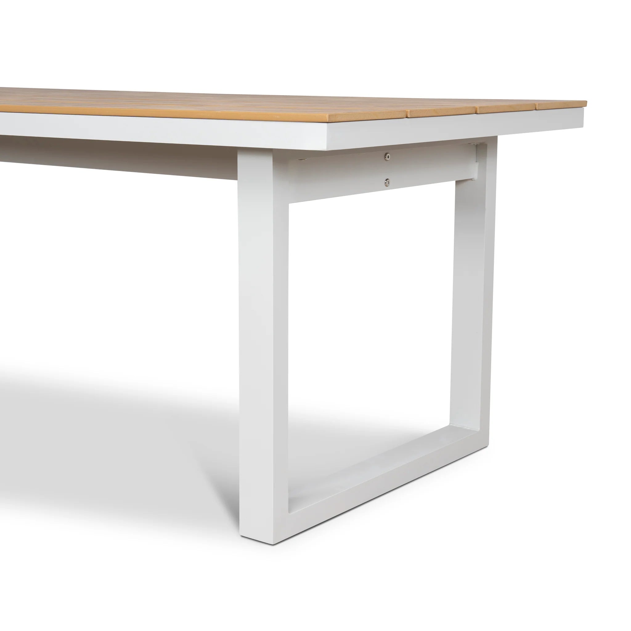 Savera 2.3m Sand White Outdoor Dining Table - Natural