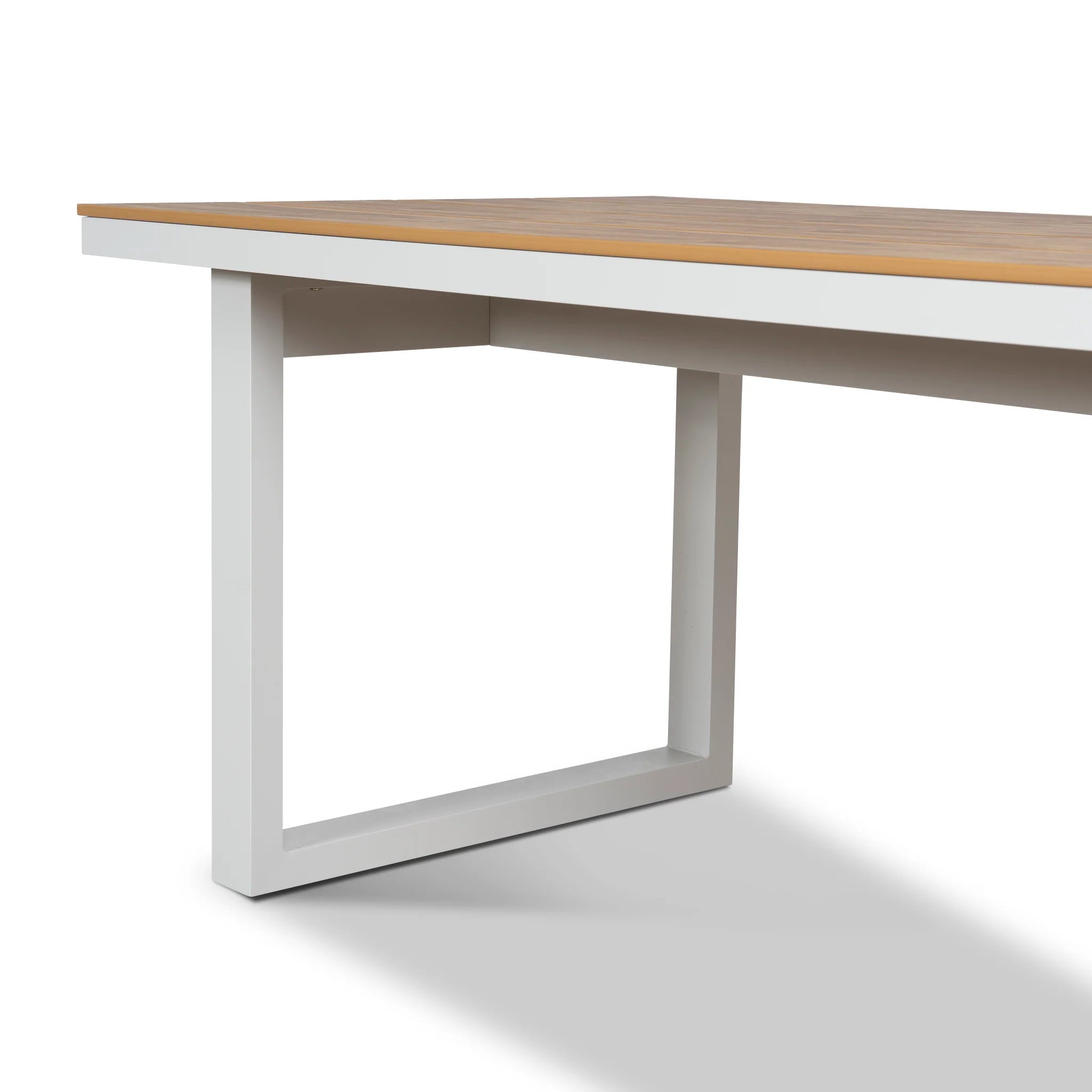 Savera 2.3m Sand White Outdoor Dining Table - Natural