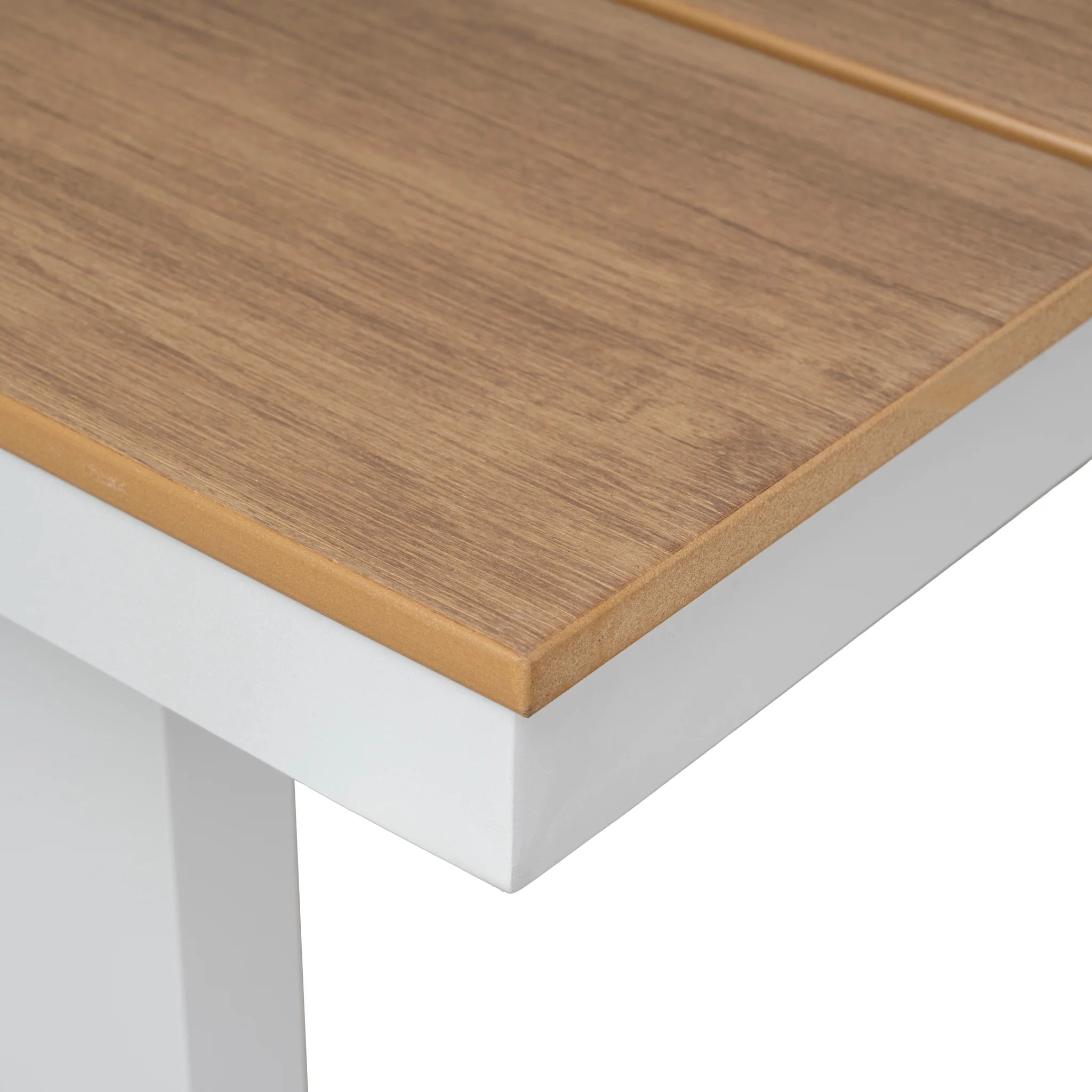 Savera 2.3m Sand White Outdoor Dining Table - Natural