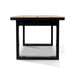 1.6m Black Outdoor Dining Table - Natural - image 3