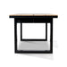 Showcasing Labulora 1.6m Black Outdoor Dining Table - Natural DT12053-ID Dining Table by Calibre Furniturs