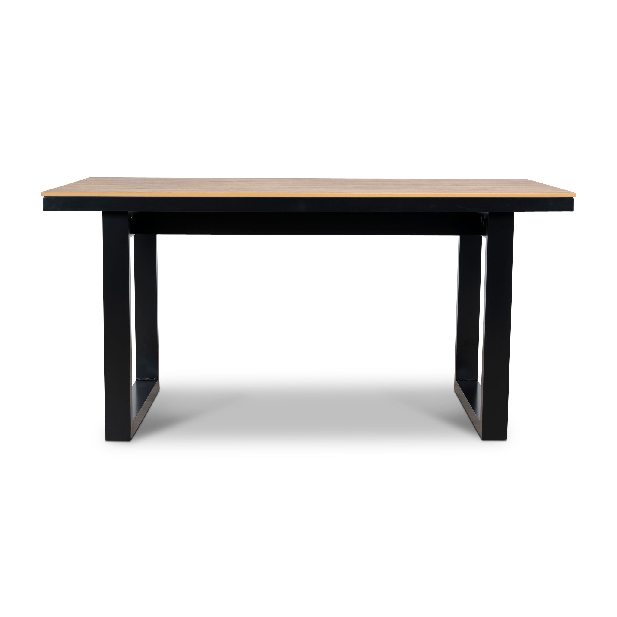 1.6m Black Outdoor Dining Table - Natural - image 2