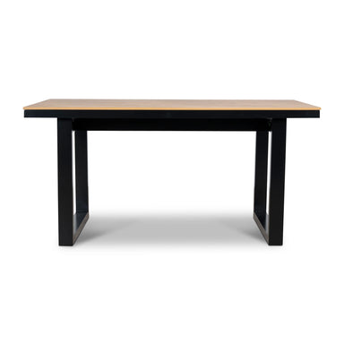Showcasing Labulora 1.6m Black Outdoor Dining Table - Natural DT12053-ID Dining Table by Calibre Furniturs