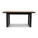 1.6m Black Outdoor Dining Table - Natural - image 2