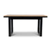 Showcasing Labulora 1.6m Black Outdoor Dining Table - Natural DT12053-ID Dining Table by Calibre Furniturs