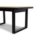 1.6m Black Outdoor Dining Table - Natural - image 6