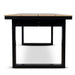 Showcasing Ledavela 2.3m Black Outdoor Dining Table - Natural DT12054-ID Dining Table by Calibre Furniturs