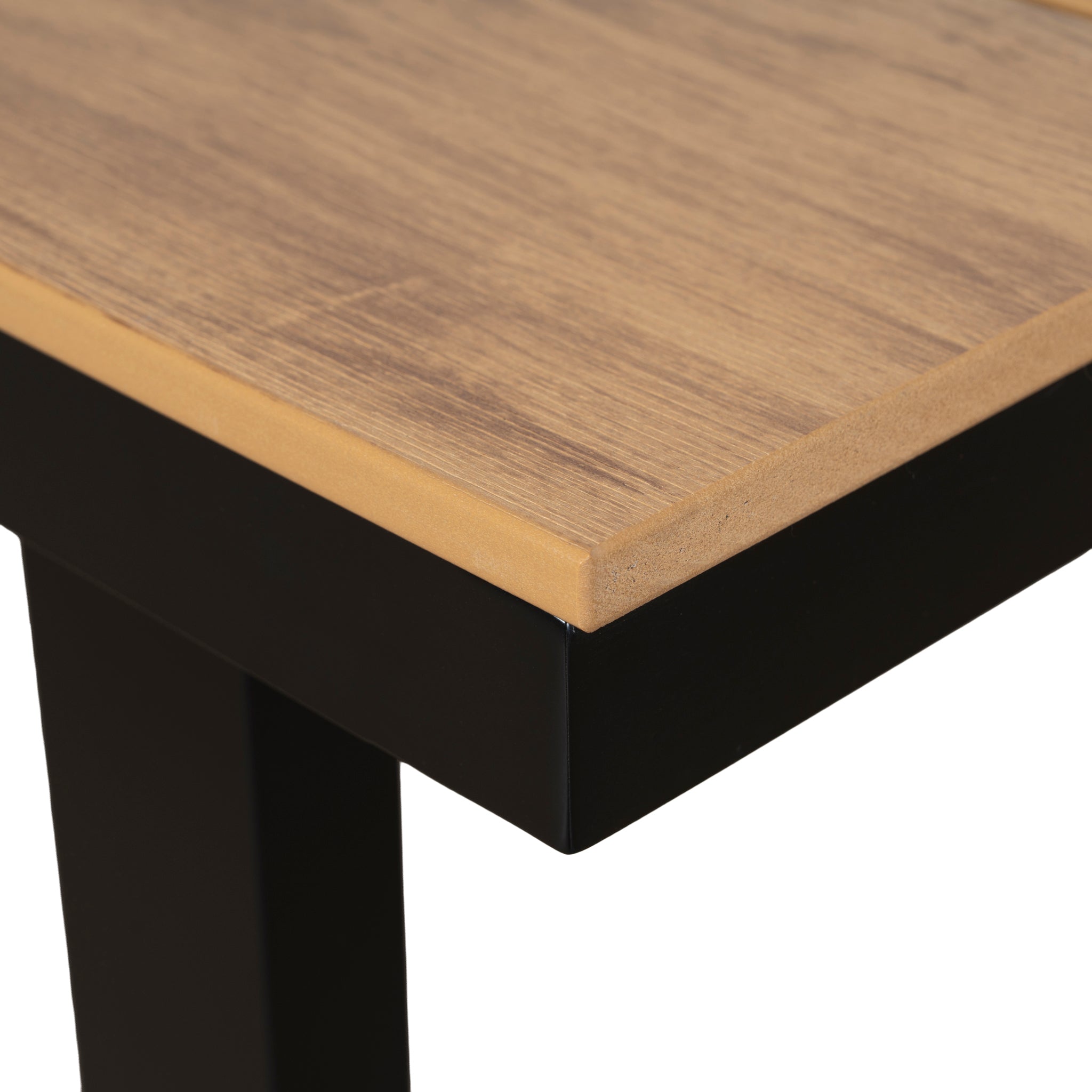 2.3m Black Outdoor Dining Table - Natural - image 7