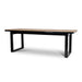 Showcasing Ledavela 2.3m Black Outdoor Dining Table - Natural DT12054-ID Dining Table by Calibre Furniturs