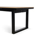 2.3m Black Outdoor Dining Table - Natural - image 6