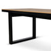 2.3m Black Outdoor Dining Table - Natural - image 5