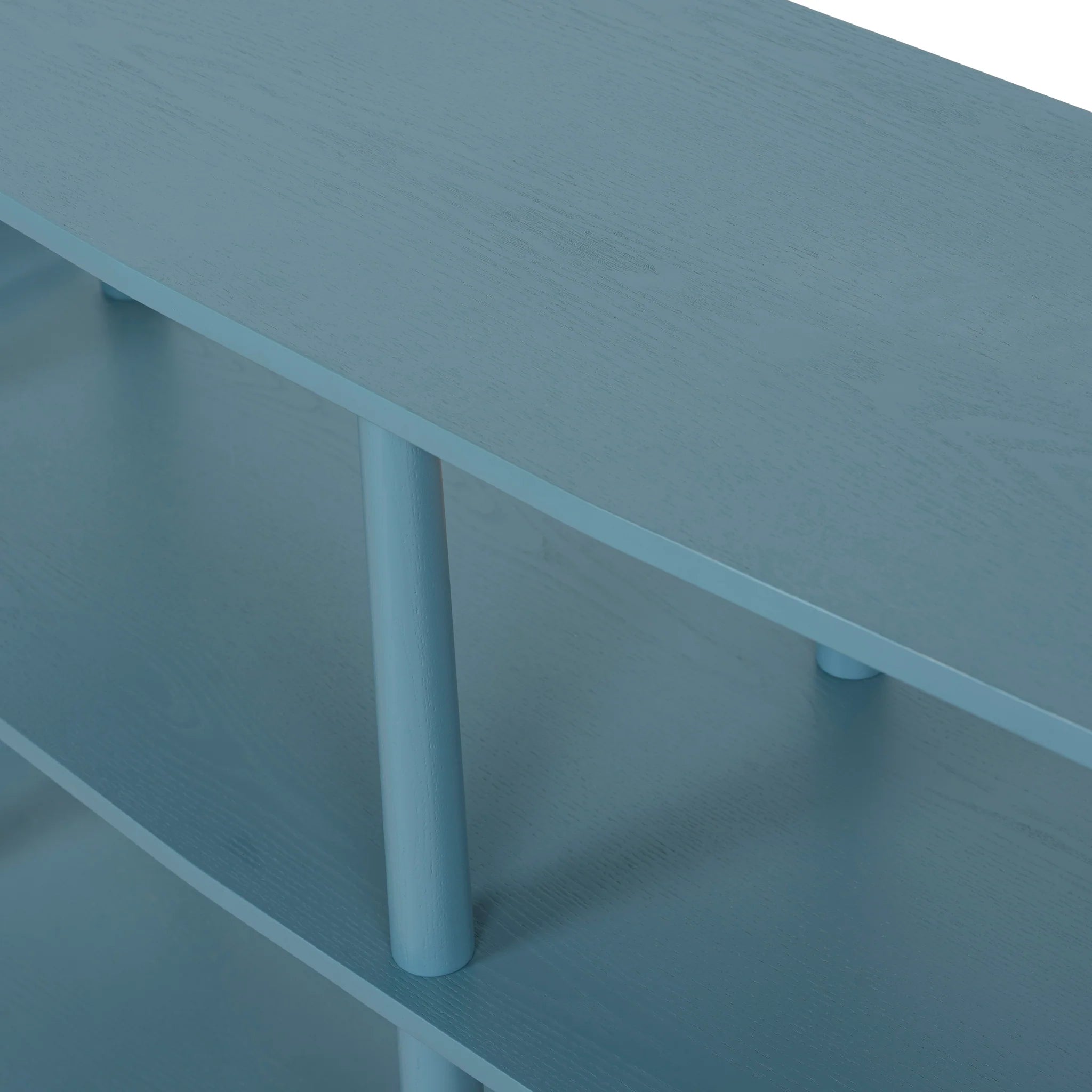 Tidevela Wooden Shelving Unit - Light Blue