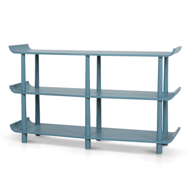 Showcasing Tidevela Wooden Shelving Unit - Light Blue DT12062-DR  by Calibre Furniturs